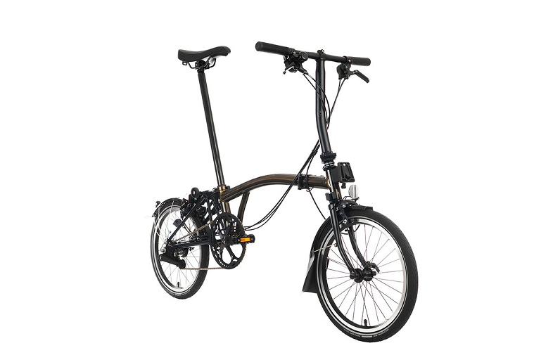 Skladací bicykel Brompton C Line Explore - Black Edition (Raw Lacquer, riadidlá: S)
